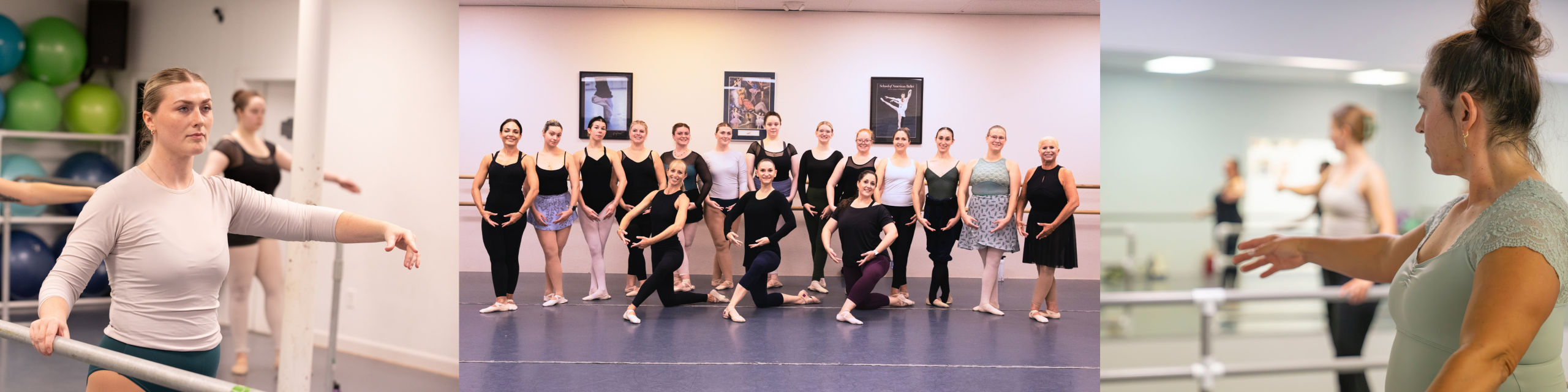 Adult ballet dancers