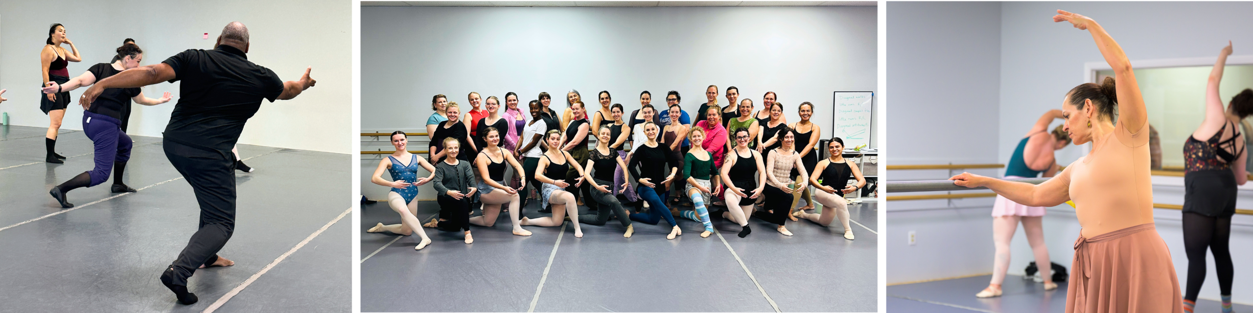Adult summer dance intensive specializing in adult ballet, adult jazz, adult contemporary, adult variations, and adult dance classes. 