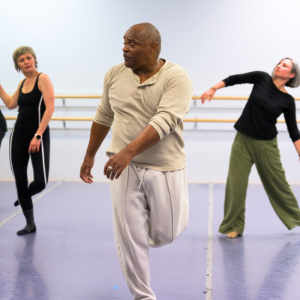 Myles Thoroughgood teaching adult contemporary at Gulf Coast Dancenter.