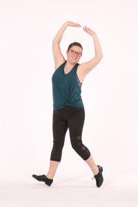 Intermediate adult tap dancer
